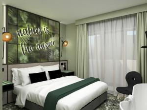 Posteľ alebo postele v izbe v ubytovaní Parc Hotel Flora S