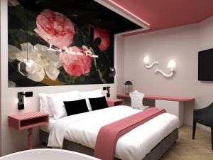 Posteľ alebo postele v izbe v ubytovaní Parc Hotel Flora S
