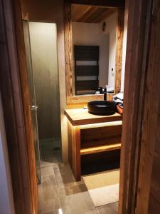 Kúpeľňa v ubytovaní Tignes Val Claret - Beau T3 de standing, refait à neuf