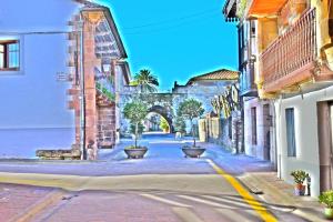 The surrounding neighborhood or a neighborhood close to the holiday home