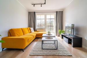 Część wypoczynkowa w obiekcie Park View - przy plaży, parking, TV55" z Netflix i Max