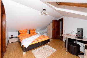 Voodi või voodid majutusasutuse Casa Teo&Andreea toas