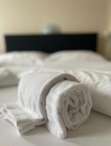 Rúm í herbergi á Boutique Hotel & Restaurant Bären Ringgenberg
