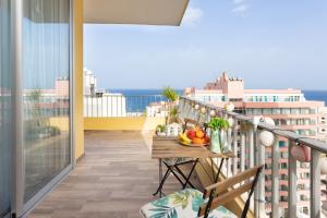 A balcony or terrace at Home2Book Sea View Studio Puerto de la Cruz