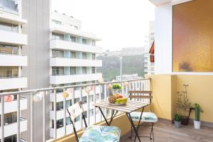 A balcony or terrace at Home2Book Sea View Studio Puerto de la Cruz