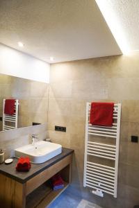 Koupelna v ubytování Appartement Pension Strolz