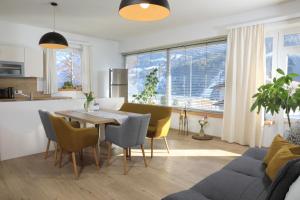 Kuchyň nebo kuchyňský kout v ubytování Ferienhaus Viktoria