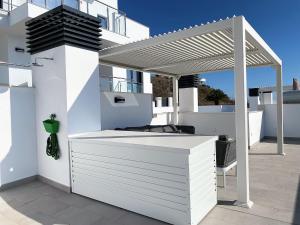 Balkón alebo terasa v ubytovaní Penthouse Balcon del Mar 124 Casasol