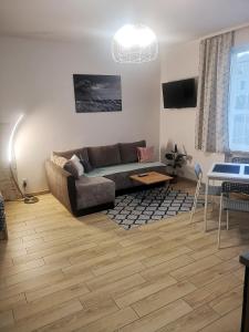 Coin salon dans l'établissement City Center Apartments Mostowa 17A