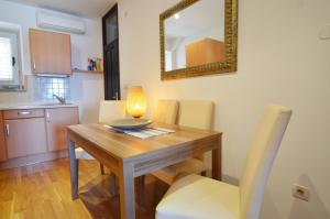 Kuchyň nebo kuchyňský kout v ubytování Apartment Driovier 31
