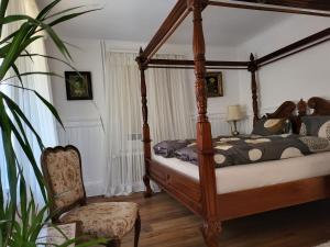 Postel nebo postele na pokoji v ubytování Alpina wiew