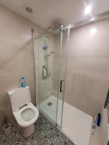 A bathroom at Apartamentos SABINILLAS