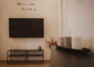 TV a/nebo společenská místnost v ubytování Agorà Home