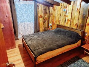 Cama o camas de una habitación en Cabaña equipada en licanray