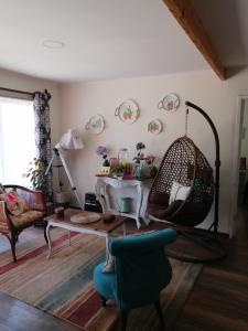 Ruang duduk di Casa en El Molle Valle del Elqui