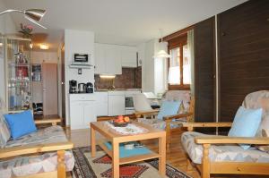 Kuchyň nebo kuchyňský kout v ubytování Alpenhaus Bettmeralp