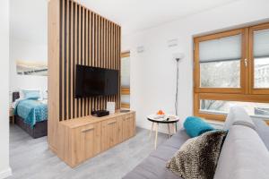 TV tai viihdekeskus majoituspaikassa Apartments Awanport Gdynia by Renters