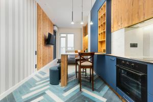Η κουζίνα ή μικρή κουζίνα στο NEW Romantic sea-view studio by Odessa beach +11 φωτογραφίες