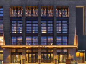 a rendering of a building with a sign on it at Hotel Van Zandt in Austin