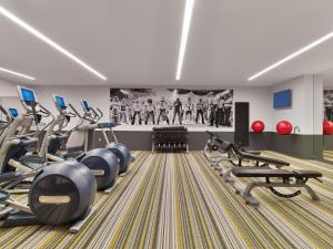 Fitness centrum a/nebo fitness zařízení v ubytování Hotel Van Zandt