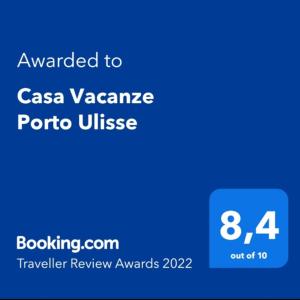 イスピカにあるCasa Vacanze Porto Ulisseの携帯電話のスクリーンショット