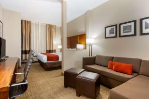 พื้นที่นั่งเล่นของ Comfort Suites