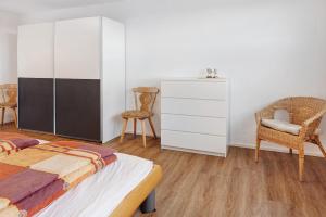Postel nebo postele na pokoji v ubytování kleine Auszeit