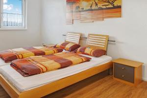 Postel nebo postele na pokoji v ubytování kleine Auszeit