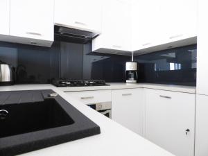 Kuchyňa alebo kuchynka v ubytovaní Plac Grzybowski Apartment