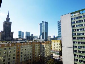 Výhľad na mesto Varšava alebo výhľad na mesto priamo z apartmánu
