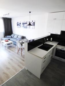 Kuchyňa alebo kuchynka v ubytovaní Plac Grzybowski Apartment