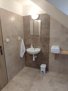 Kúpeľňa v ubytovaní apartmány U tety Hedy