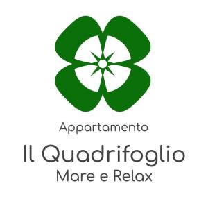 een groene klaver met de wordsapaunciato meer en ontspannen bij IL QUADRIFOGLIO Mare e Relax in Tortoreto Lido