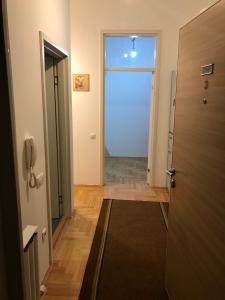 een hal met een deur naar een kamer bij STIV in Voždivac
