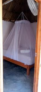 Katil atau katil-katil dalam bilik di Cabañas Alma Verde