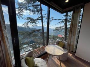 Nespecifikovaný výhled na hory nebo výhled na hory při pohledu z bed and breakfast