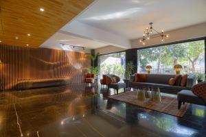 Posezení v ubytování AIR by Ahuja Residences