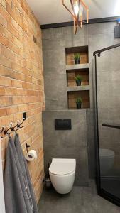Kúpeľňa v ubytovaní LOFT Mickiewicza + 16 fotografií