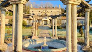 Villa Bacchus外面的花园