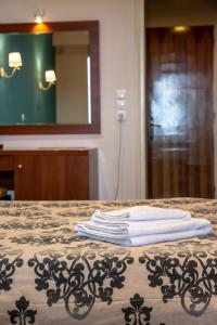 Koupelna v ubytování Telis Hotel