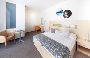 Letto o letti in una camera di Hotel U Pramenu