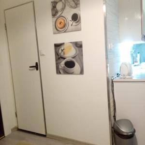 Apartmán BlueA tesisinde bir banyo