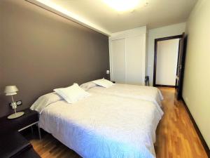 Katil atau katil-katil dalam bilik di Mendebaldea Suite Premium