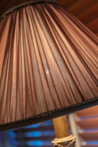a close up of a brown lamp shade at Skegness The Royal Hotel in Skegness