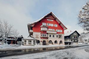 Brauereigasthof Schäffler v zimě