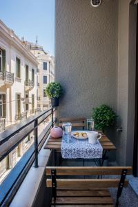 Balkón alebo terasa v ubytovaní A22 Premium flat with balcony in the centre