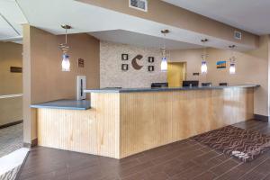 a lobby with a large counter in a hospital at Comfort Inn Apalachin - Binghamton W Route 17 in Apalachin