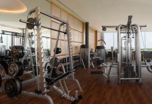 
a room that has a lot of equipment in it at Sun Palace - All Inclusive in Cancún
