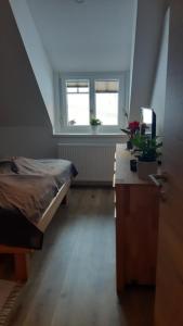Postel nebo postele na pokoji v ubytování Ferienhaus Gerlach