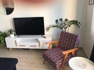 TV a/nebo společenská místnost v ubytování Apartman_Park